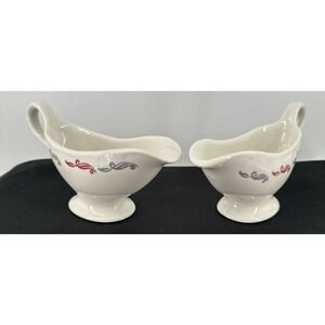 Creamers Gravy Sauce Creamer Boats Two Total VTG Homer Laughlin Best China MCM